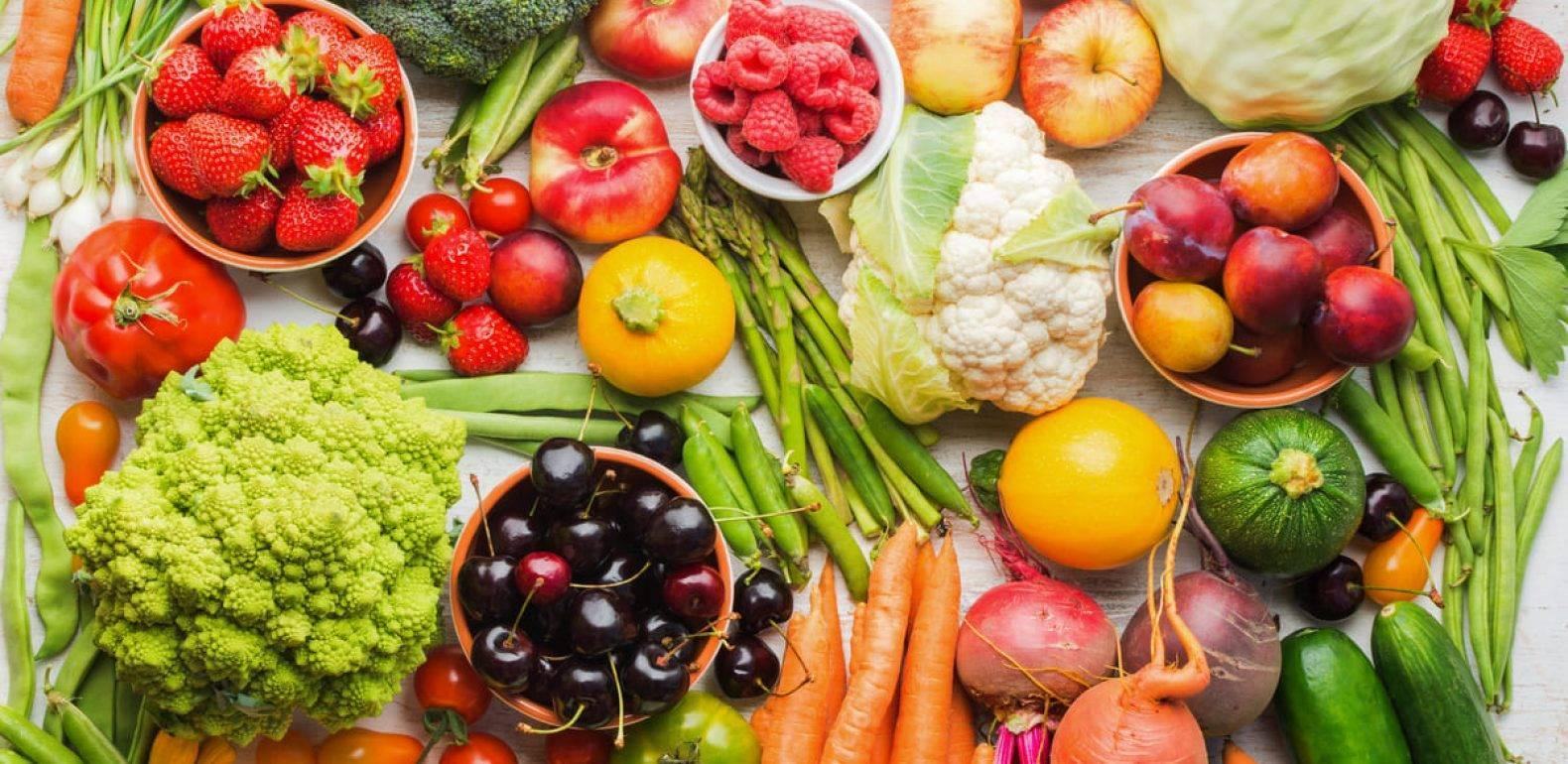 Seasonal vegetables and fruits: tasty variety of the year